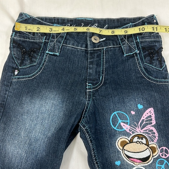 Bundle of 2 Girl Blue Jean Shorts Size 7 ~ Bobby Jack Faded Glory - Picture 9 of 14